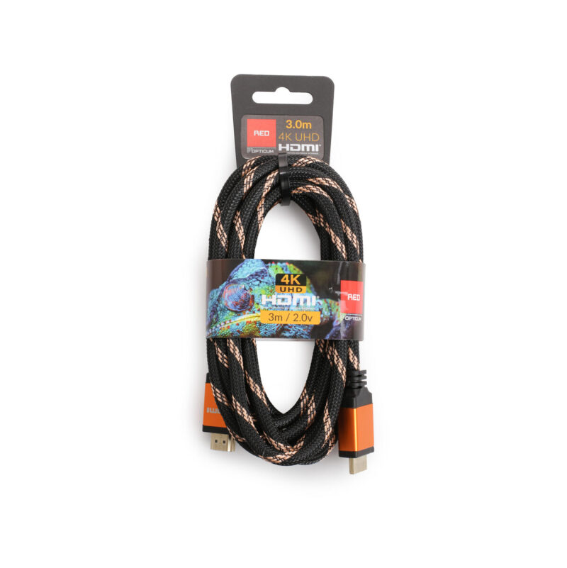 Kabel HDMI-HDMI Opticum RED 4K UHD - 3m (v2.0)