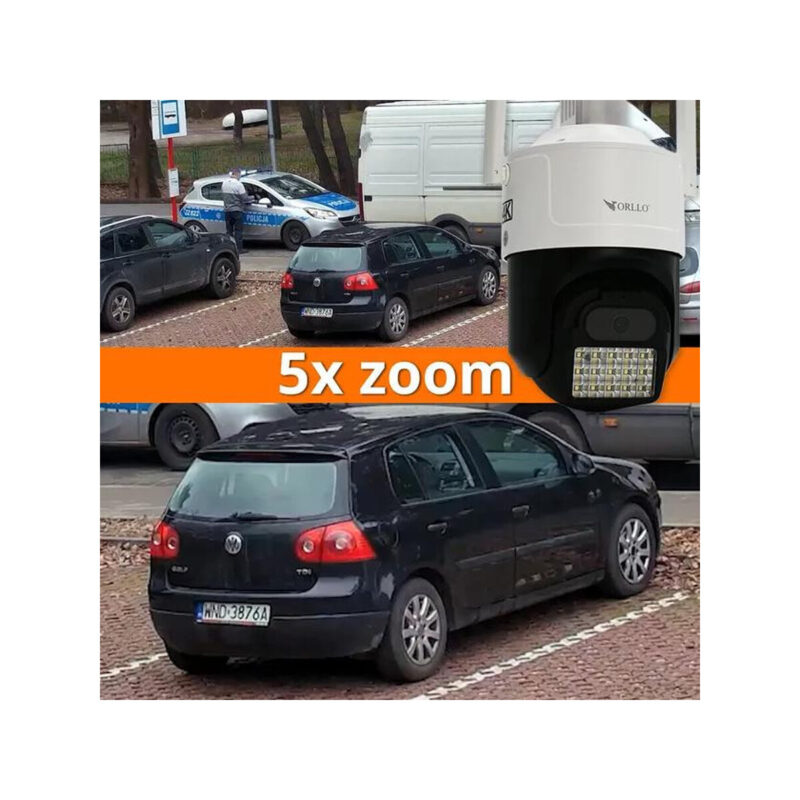Kamera IP ORLLO Z17 Ultra 4K zewnętrzna obrotowa GSM na kartę SIM 8MPx