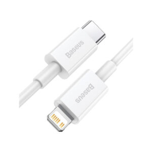KABEL USB-C / Lightning iPhone Baseus Superior CATLYS-A02 1m 20W PD Quick Charging BIAŁY PREMIUM