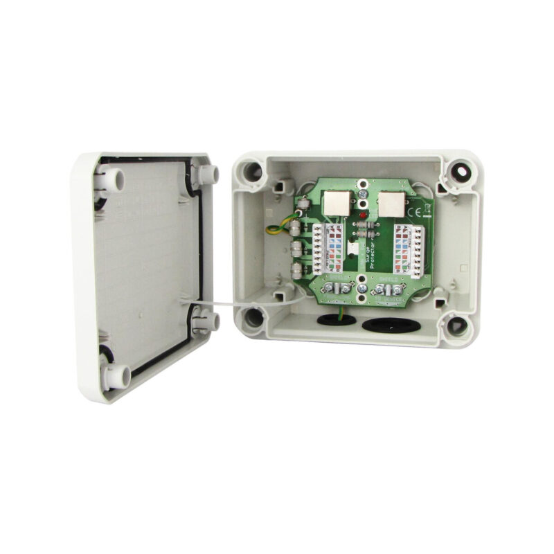 Zewnętrzne zabezpieczenie przeciwprzepięciowe IP serii EXTREME z ochroną PoE EWIMAR BOX-2-PTF-51-EXT/PoE