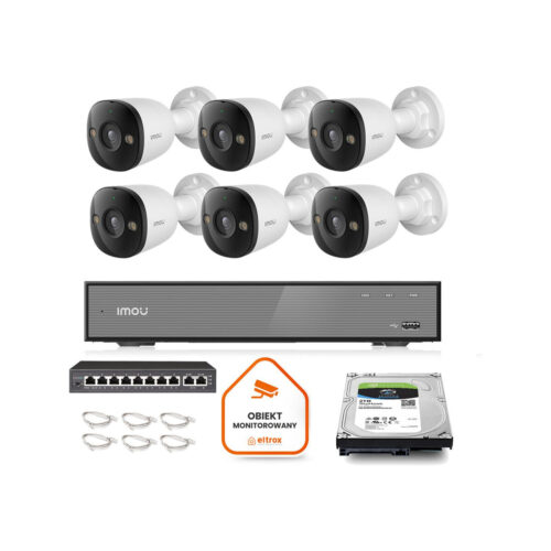 Zestaw monitoringu Imou 6x kamera PS3E-8Q0 8MP POE