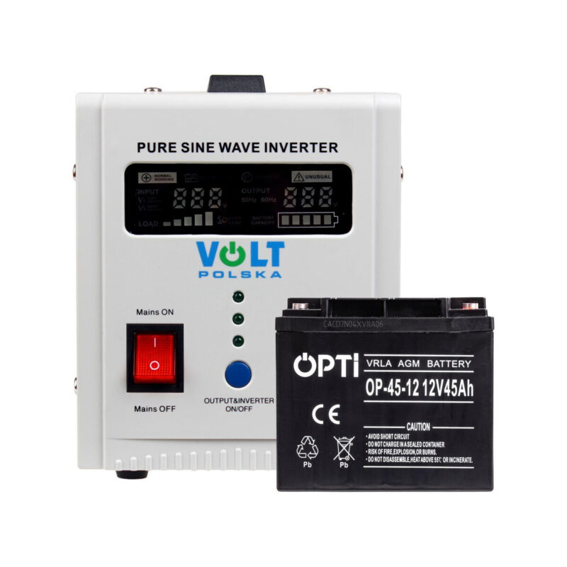 Zestaw do awaryjnego zasilania 45Ah 800W