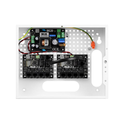 System zasilania do 9 kamer IP ze switchem PoE w obudowie wewnętrznej BCS POWER BCS-IP8/E-S