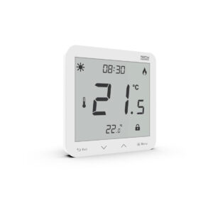 Przewodowy dwustanowy regulator pokojowy podtynkowy biały ST-297z v3 Tech sterowniki