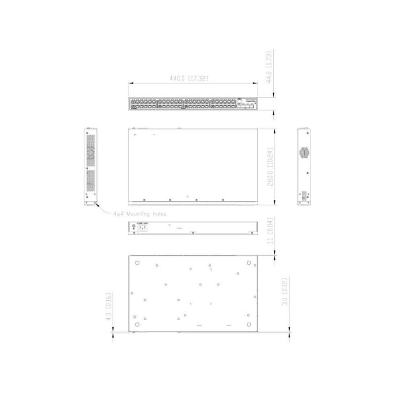 Switch Hikvision DS-3E2552-HI-48T4F LinkVu