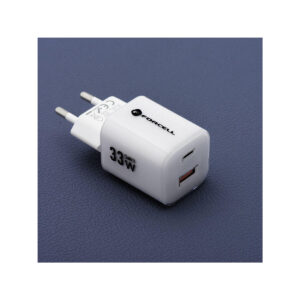 044a28a9b88a8a9d646c8daeaad3043e_original ŁADOWARKA SIECIOWA Forcell F-Energy GaN III VT-41 33 W 1x USB-C 1x USB-A PD 3.0 QC 4.0 BIAŁA