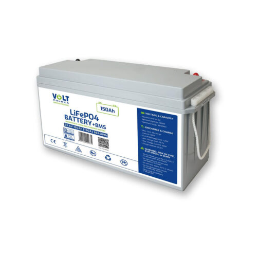 AKUMULATOR VOLT POLSKA LITOWO-ŻELAZOWO-FOSFORANOWY LiFePO4 25,6V 150Ah 150A