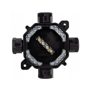 Puszka natynkowa hermetyczna PG16, IP 67 (5x4mm2), kolor czarny PAWBOL A.0035C