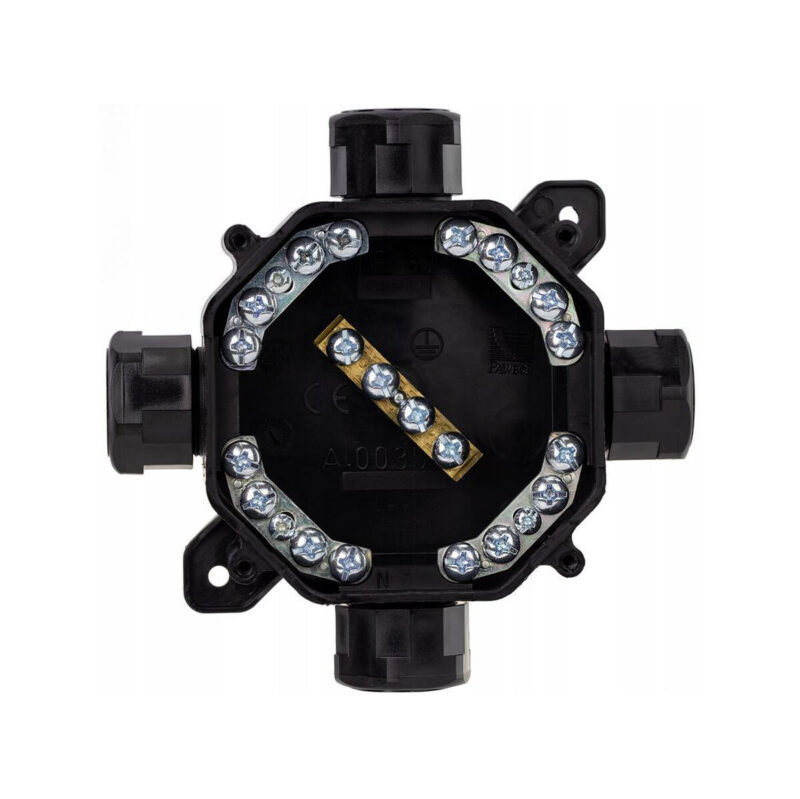 Puszka natynkowa hermetyczna PG16, IP 67 (5x4mm2), kolor czarny PAWBOL A.0035C