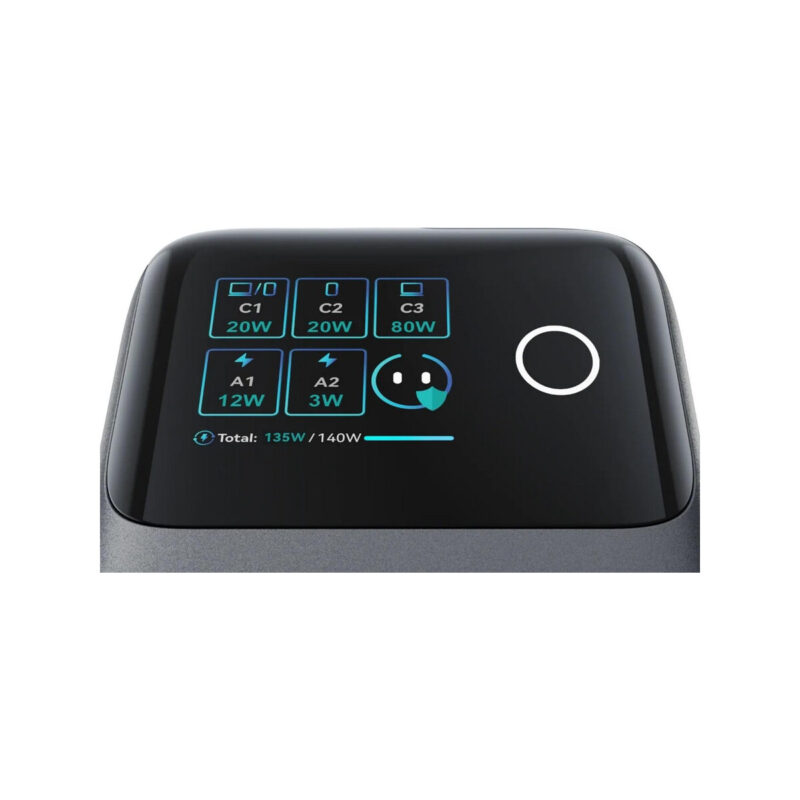 Ładowarka biurkowa Joyroom Podix Jr-TRD01 GaN 140 W 1x USB-C 2x USB-A + zwijane kable 2x USB-C