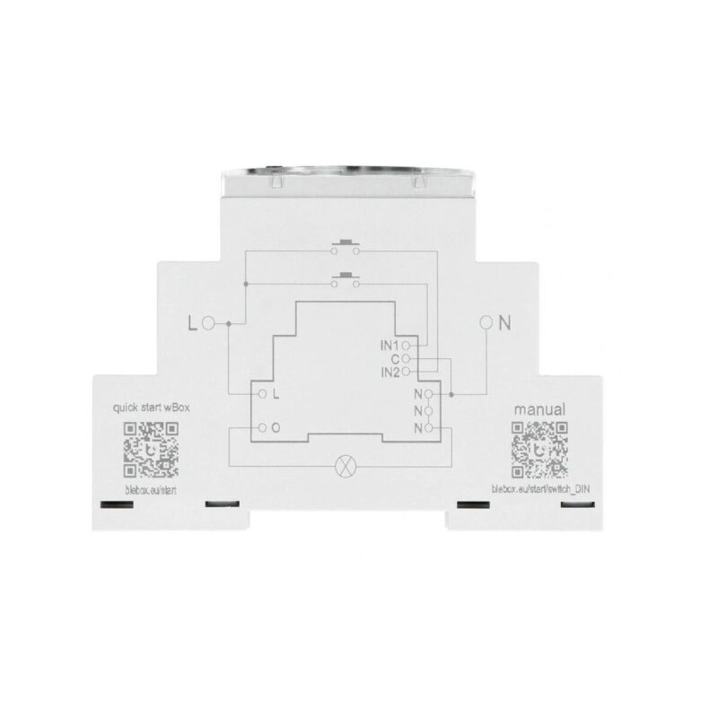 Moduł przekaźnikowy switchbox din Blebox