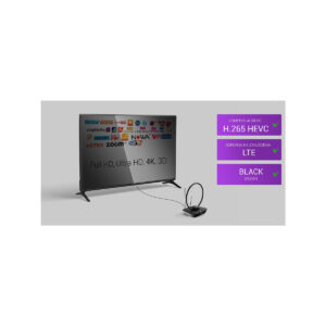 Antena pokojowa DVB-T2 Spacetronik Locus TV zasilacz 45dB