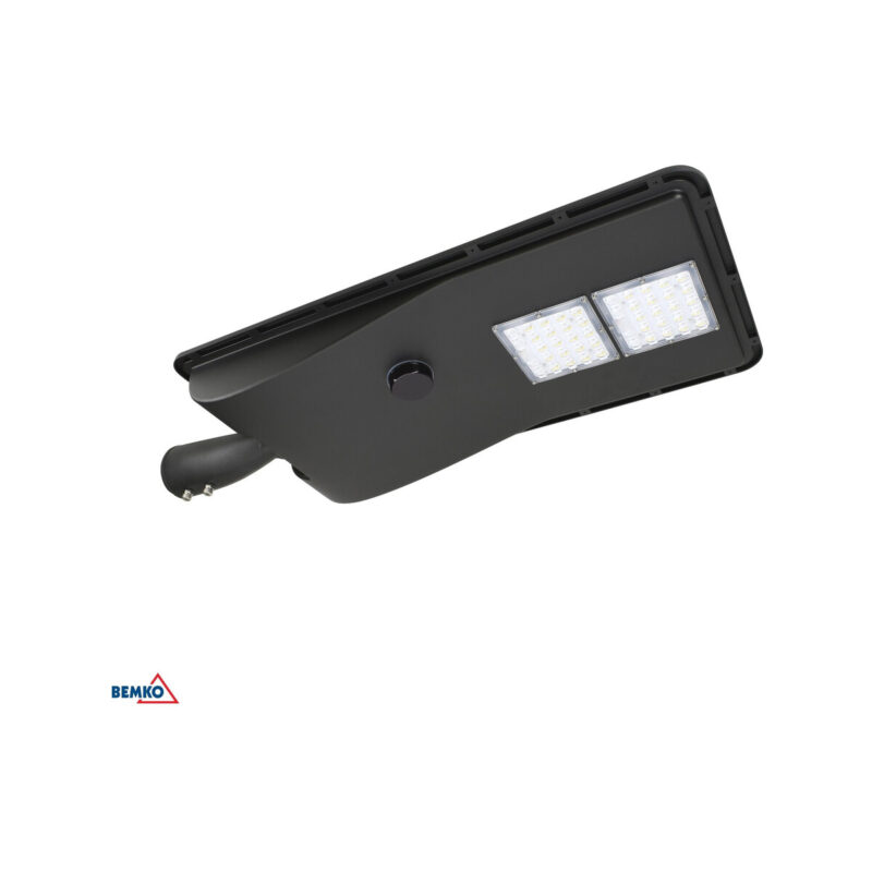 SOLARNA OPRAWA ULICZNA LED SOLGER 15W 1600LM 4000K IP65 CZARNA CZ. PIR