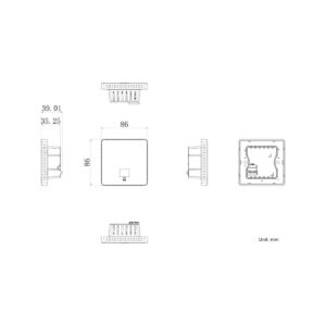 Punkt dostępowy ścienny Hikvision DS-3WAP521-SI
