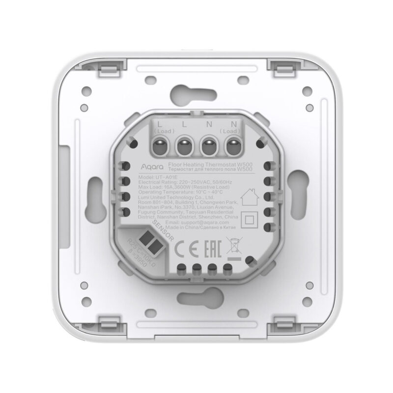 Aqara Floor Heating Thermostat W500 Termostat do ogrzewania podłogowego UT-A01D