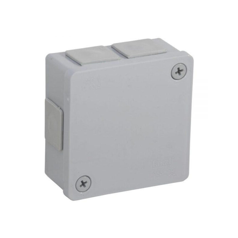 Puszka natynkowa pusta 6 wlotów VIPLAST VP-22 SZARA IP55 86x86x40mm 022-03