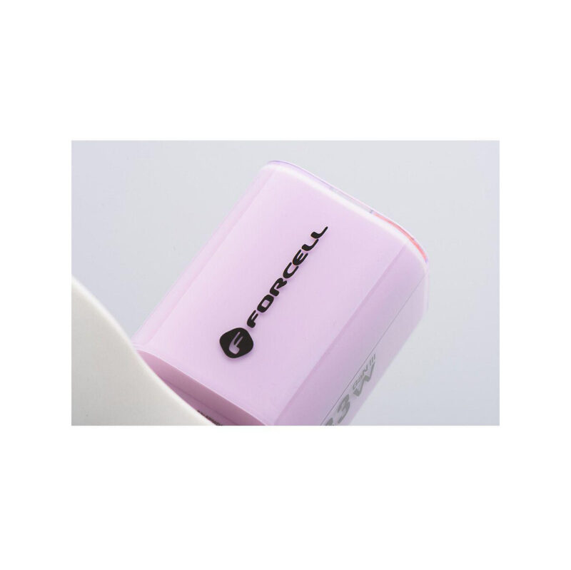 06211182fc18b740a82feda87124c281_original ŁADOWARKA SIECIOWA Forcell F-Energy GaN III VT-41 33 W 1x USB-C 1x USB-A PD 3.0 QC 4.0 FIOLETOWA