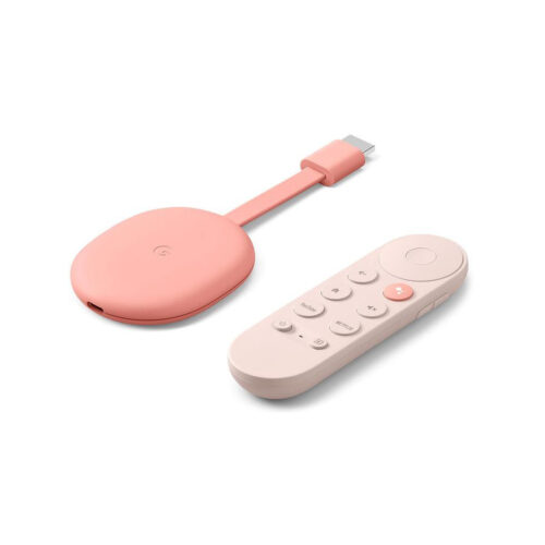 Odtwarzacz multimedialny Google Chromecast 4K z Google TV Różowy