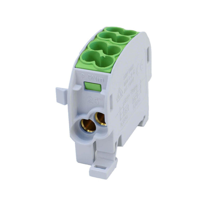Blok rozdzielczy odgałęźny SCB 25 Al/Cu 80110 SIMBLOCK, zielony 81501005