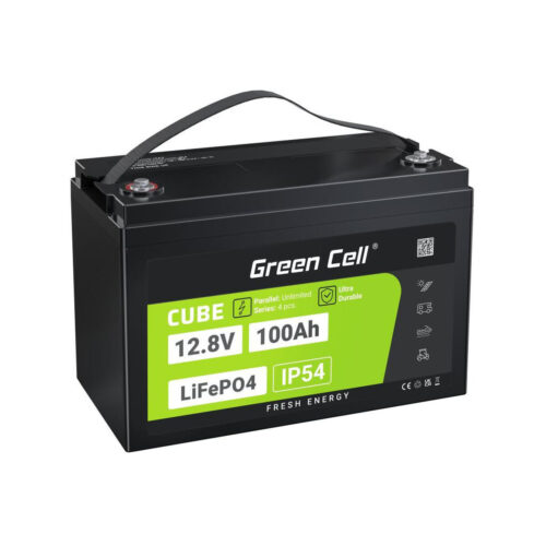 AKUMULATOR LITOWO-ŻELAZOWO-FOSFORANOWY LiFePO4 Green Cell Cube 12.8V 100Ah LFPGC12V100AH