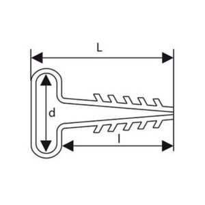 UCHWYT WBIJANY DO PRZEWODÓW PŁASKICH UWP-2 (100szt.)