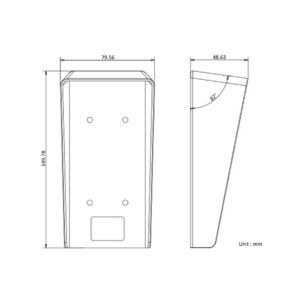 07ff385b024fe24df6b328eaa3c25c24_original Daszek do stacji bramowej DS-KABV6113-RS Hikvision