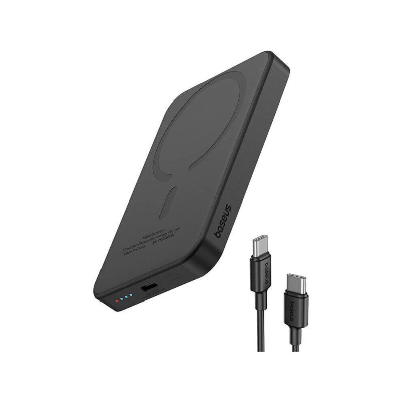 Powerbank Baseus Magnetic Mini P10022107113-00 5000mAh 20W PD INDUKCYJNE Qi USB-C KABEL USB-C