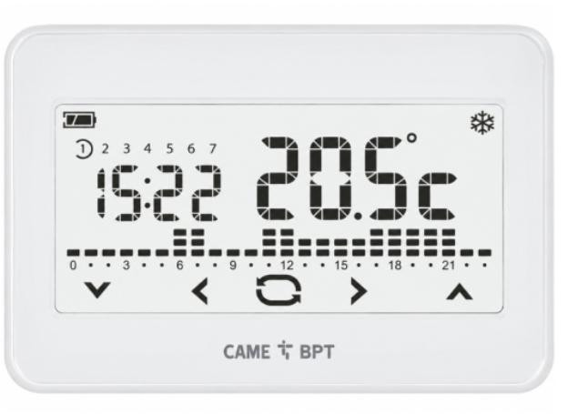 Termostat CAME TH/550 WH [BAT/BIAŁY/1RL/NT] 845AA-0010