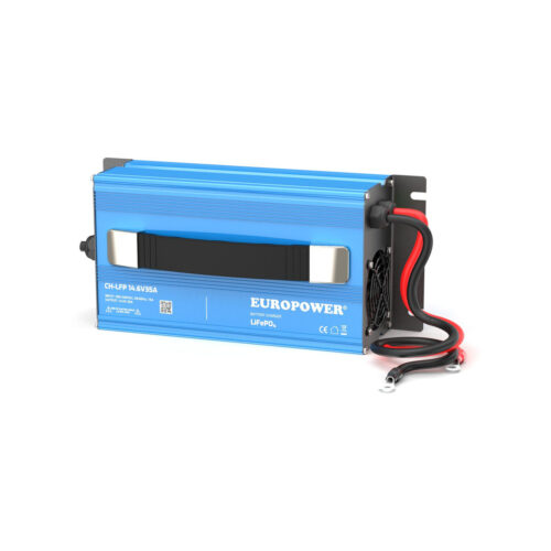 ŁADOWARKA PROSTOWNIK DO AKUMULATORÓW LiFePO4 EUROPOWER CH-LFP/12/35 14,6V 35A KONEKTOR M8