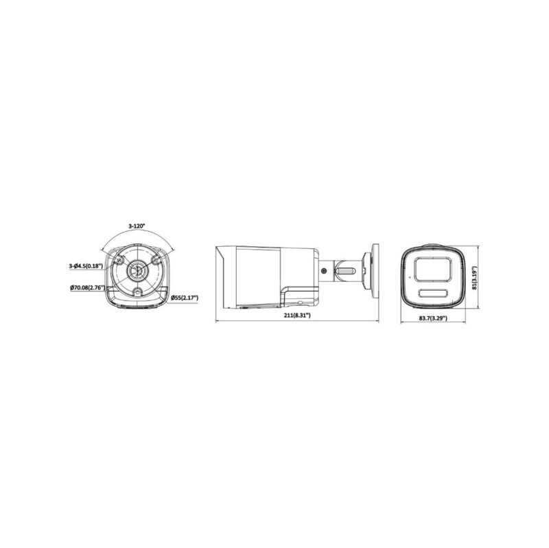 Kamera IP Hikvision DS-2CD1T47G3-LIUF/SL(2.8mm)