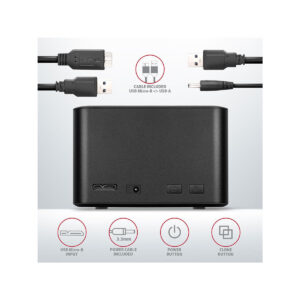 09ba3d5f49ae54a588b3395c157d032b_original Stacja dokująca MINI AXAGON ADSA-D25 USB 3.2 Gen 1 - 2x SATA 6G 2.5" SSD/HDD CLONE