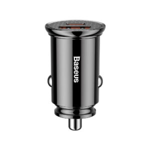 Ładowarka samochodowa Baseus Circular 30W 5A USB-C, USB-A, czarna
