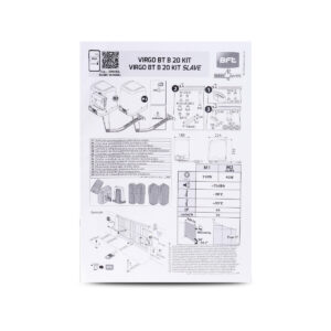 Zestaw BFT VIRGO SMART BT B20 KIT do bram dwuskrzydłowych