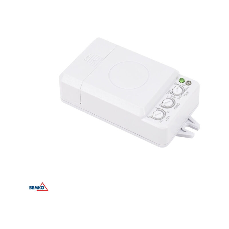 Czujnik Mikrofalowy 300W 360* IP20 prostokątny biały