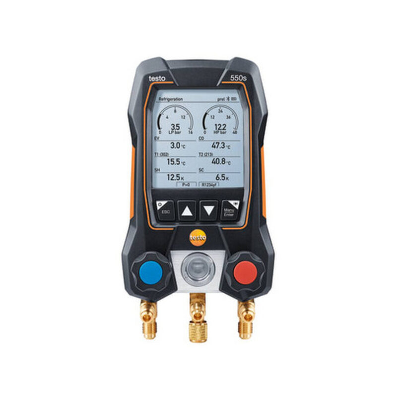 Elektroniczna oprawa zaworowa Testo 550s zestaw Basic 0564 5501