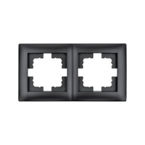 Ramka podwójna czarna LC-48C