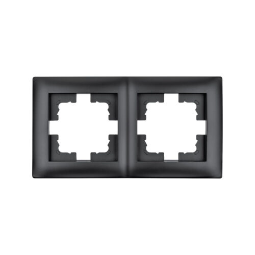 Ramka podwójna czarna LC-48C