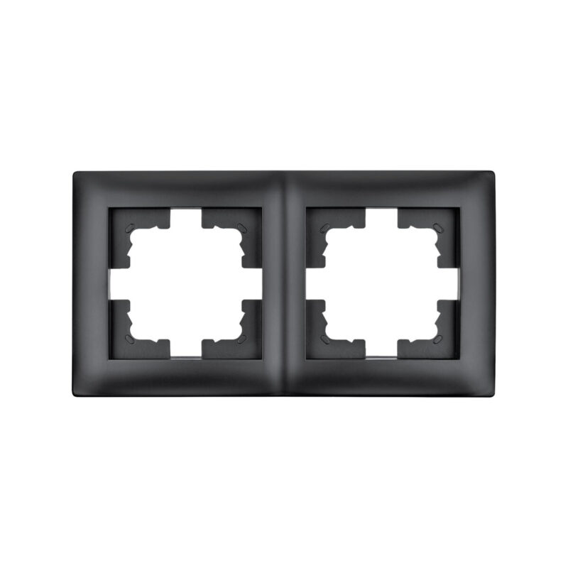 Ramka podwójna czarna LC-48C