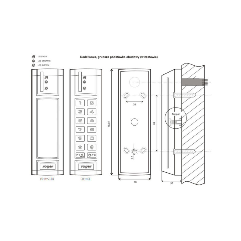 Kontroler dostępu ROGER PR311SE