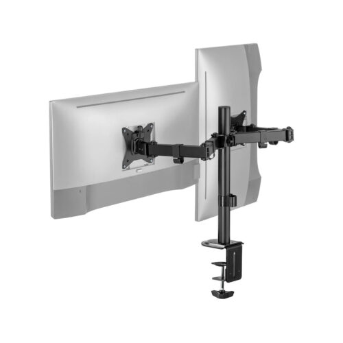 Uchwyt biurkowy przegubowy na 2 monitory Spacetronik SPA-120