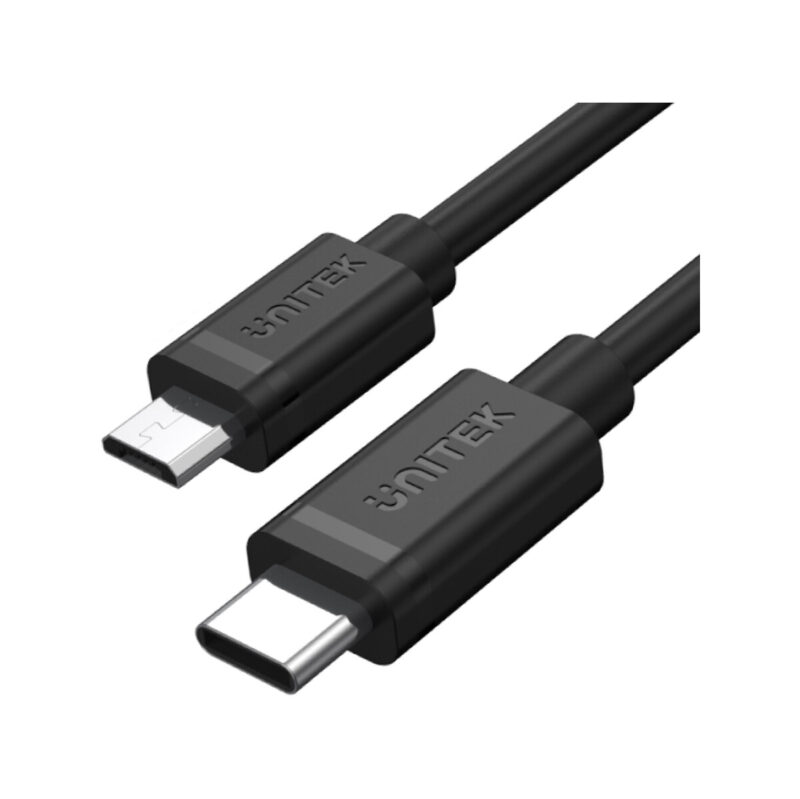 Unitek Y-C473BK przewód USB Typ-C do microUSB 1M