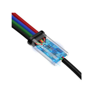 KABEL 4w1 USB-A / Lighting iPhone 2x USB-C micro-USB Baseus Cafule CA1T4-B01 1.2m 3.5A W OPLOCI