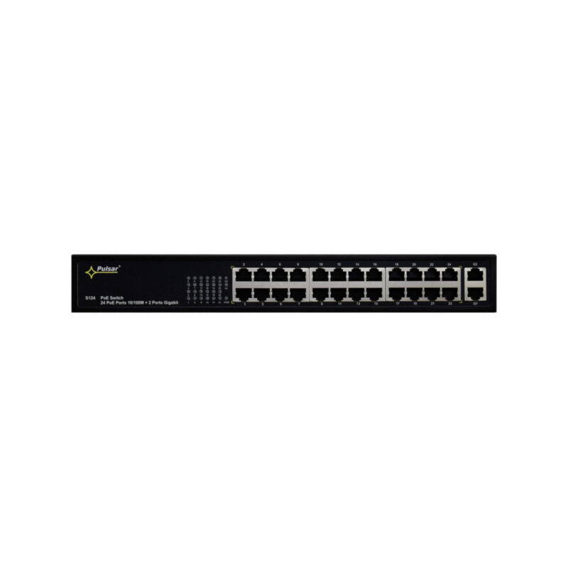 SWITCH POE PULSAR S124 24+2 UPLINK POE+ GIGABIT
