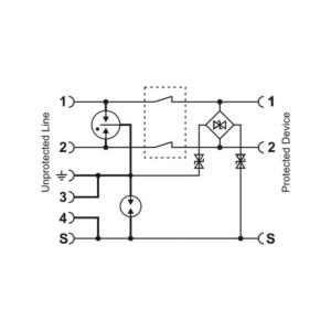 Zabezpieczenie przeciwprzepięciowe do RS-485 EWIMAR SUG-RS485/DIN