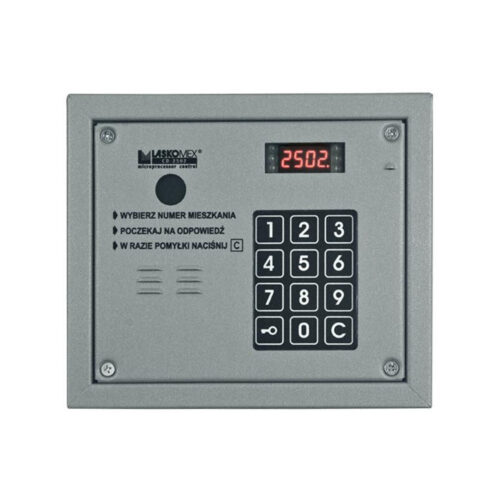 Laskomex CP-2503R srebrny Panel audio z czytnikiem kluczy RFID