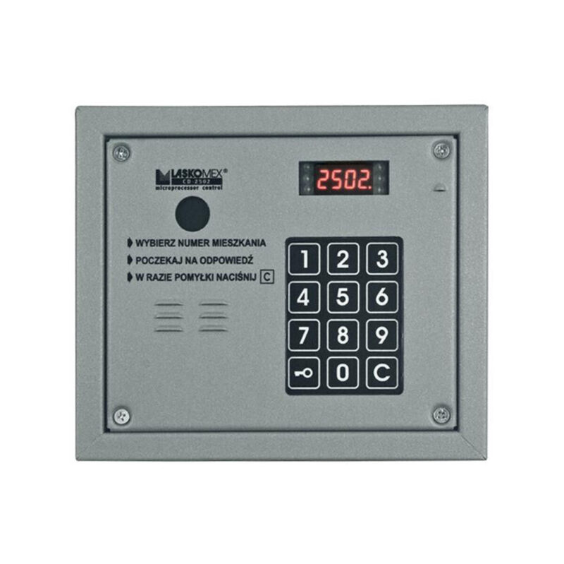Laskomex CP-2503R srebrny Panel audio z czytnikiem kluczy RFID