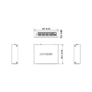 Repeater PoE Hikvision DS-3E0505P-E/R