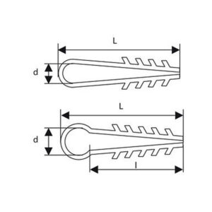 Uchwyty do mocowania przewodów okrągłych UWO-10 (100szt.)