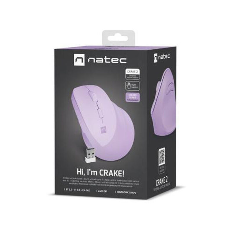 Mysz komputerowa Natec Crake 2 Pure Lavender