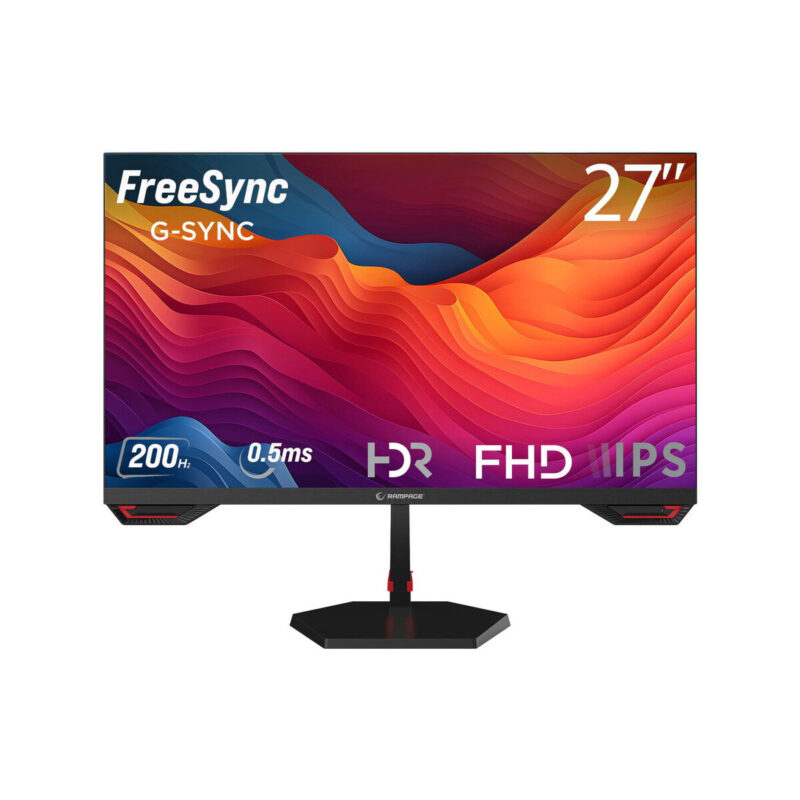 0e40ad4e7b7749ca733407b4ad8d95f2_original Monitor 27" Rampage Crimson FHD 200Hz 1ms Fast IPS gamingowy